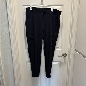 Black Cargo Jogger Pants